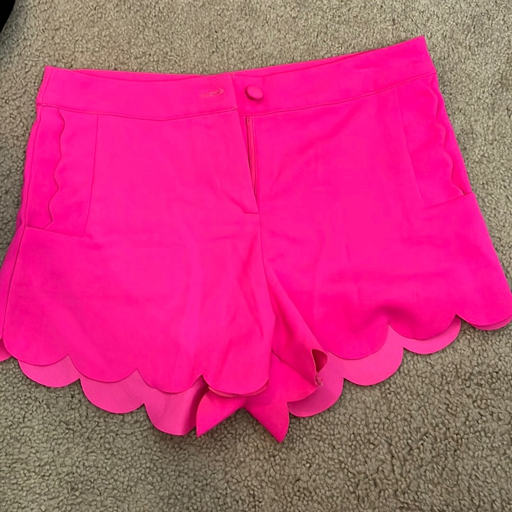 Annabella scalloped Pink shorts! Super cute.